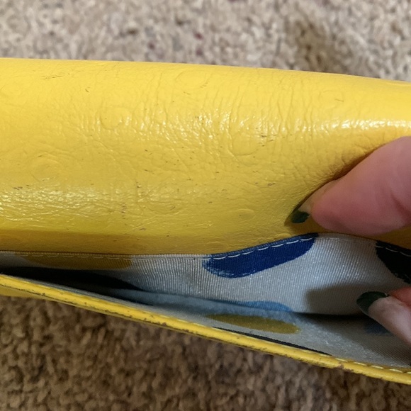 kate spade NY Leather Wallet with Polka Dot Lining - Picture 3 of 9